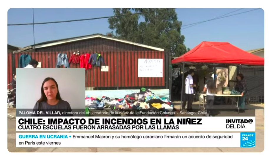 Observatorio Niñez de Colunga en canal France24
