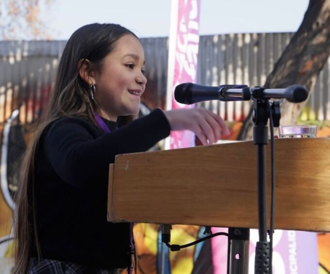 Isidora Baeza Salinas (10), integrante Consejo Comunal de Niñas, Niños y Adolescentes de Santiago: “Las niñas y los niños somos parte de la sociedad y vemos los problemas desde otro punto de vista”